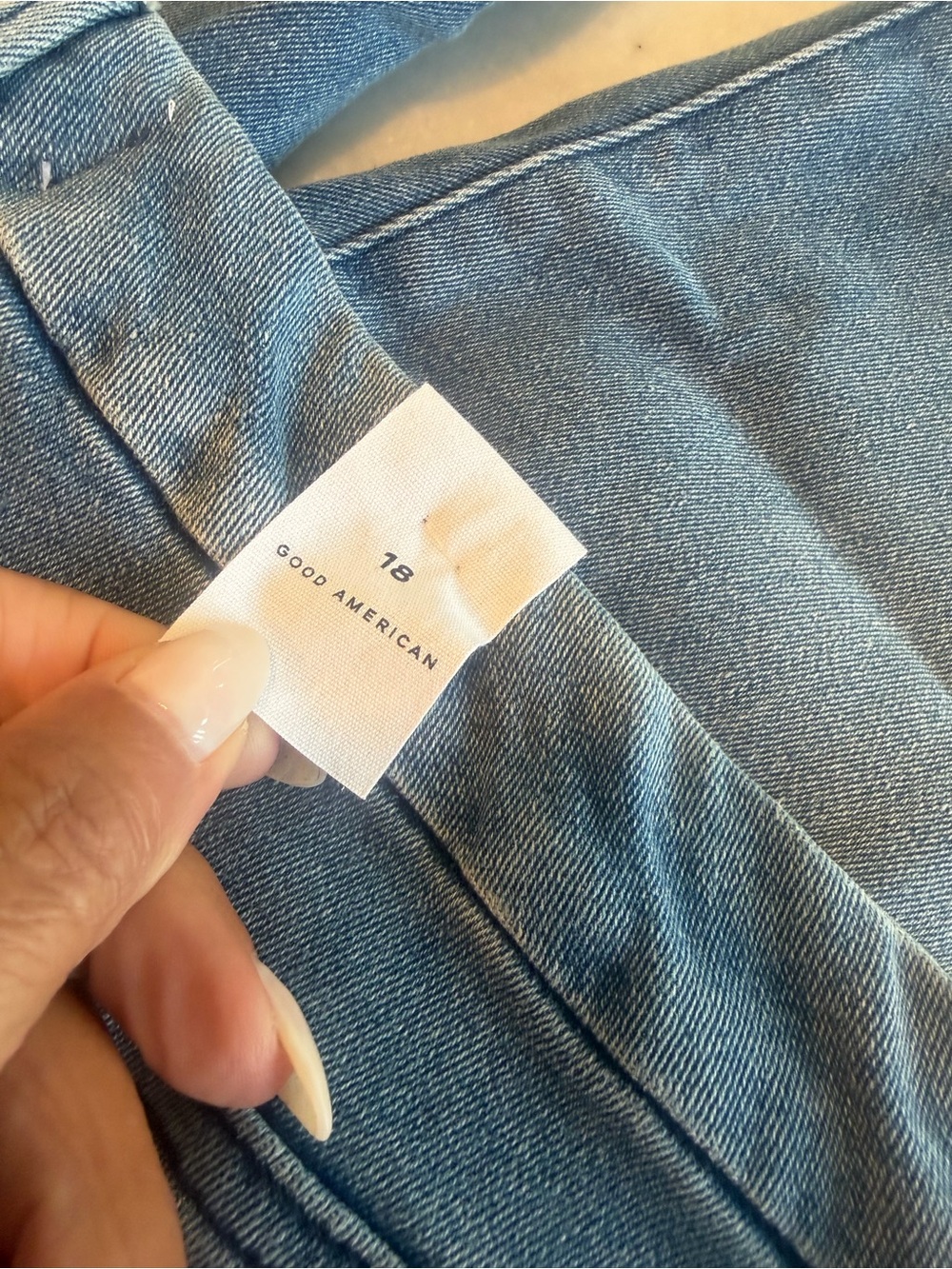 Good American straight leg blue wash jeans! New! 18 - Picture 4 of 6